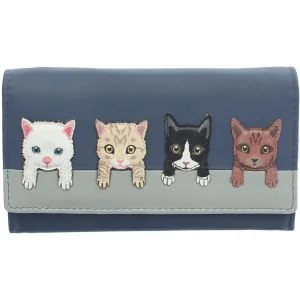 Mala Leather Pung - Katte på Væggen Detalje