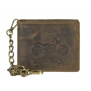GreenBurry Biker pung med kæde Vintage  - Biker motiv