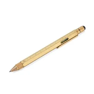 EDC-Multitool Pen fra Troika Construction – Multifunktionel Værktøjspen Antique brass