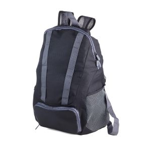 Troika Bagpack Sort Sammenfoldelig rygsæk